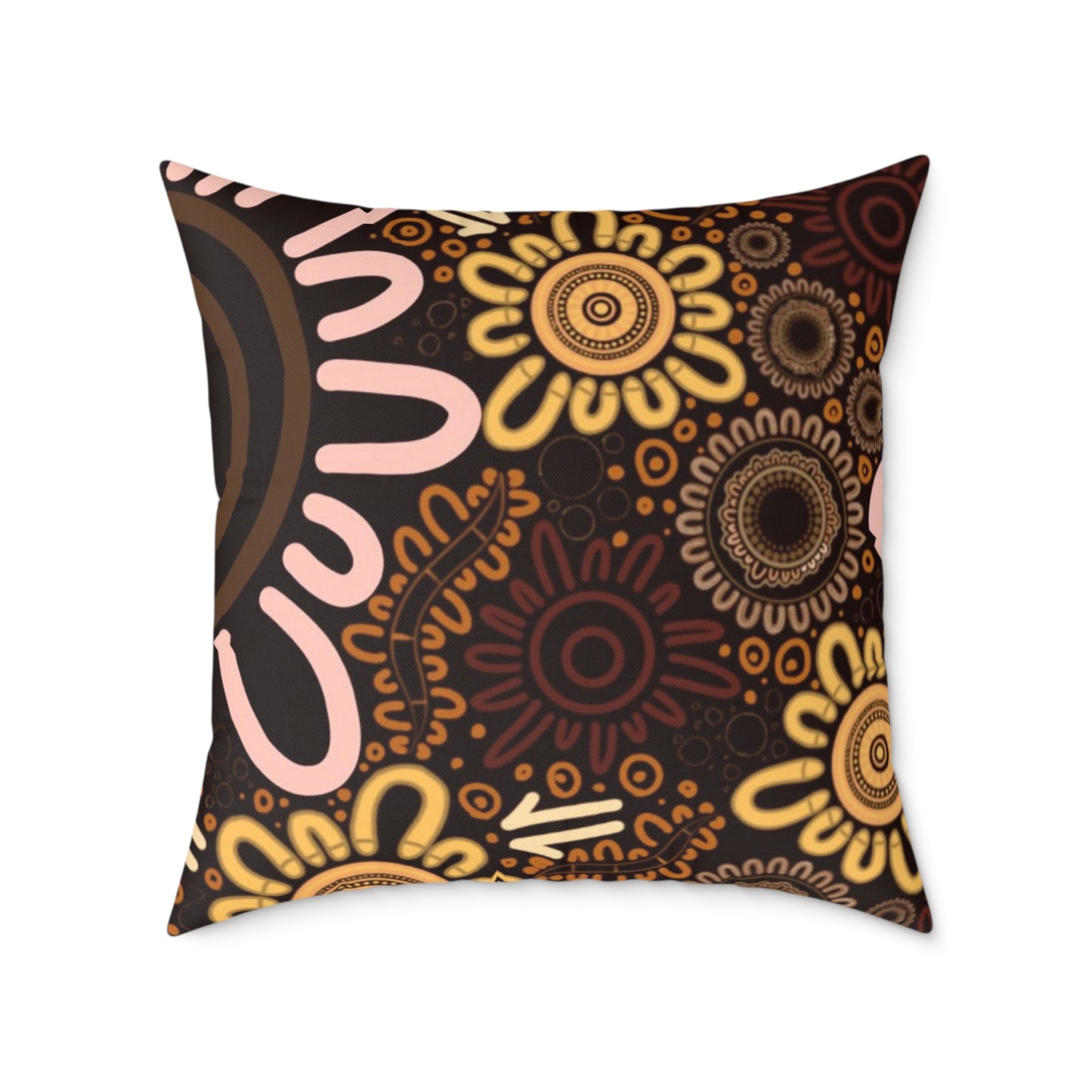 Square Poly Canvas Pillow - Country