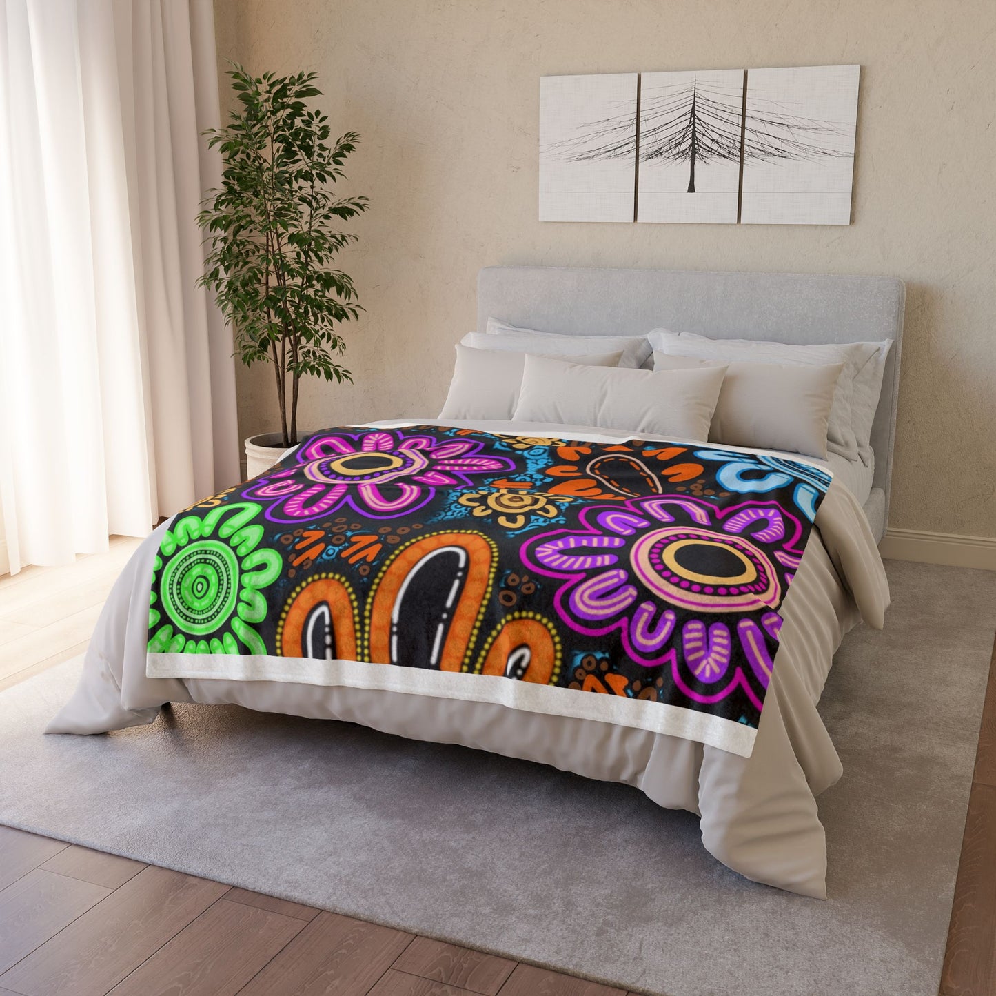Soft Polyester Blanket - Sacred Cycles