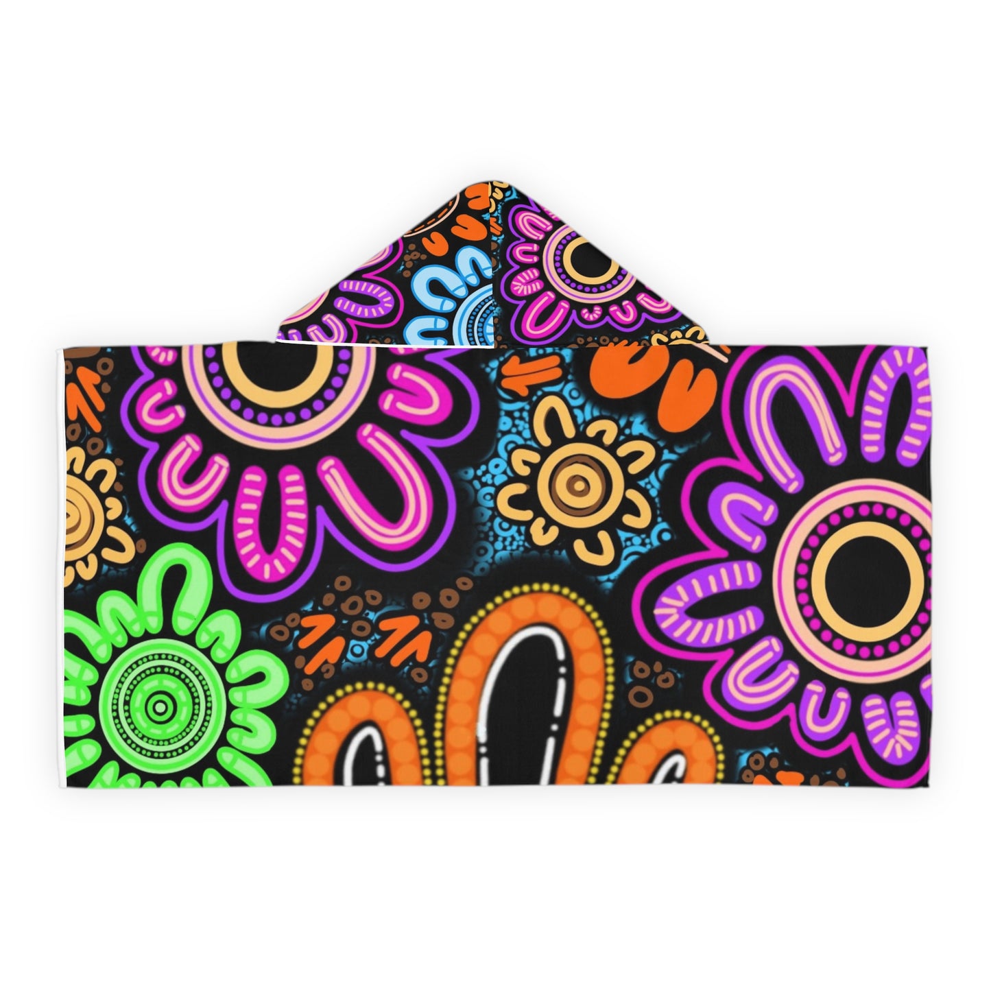 Kids Hooded Towel - Sacred Cycles