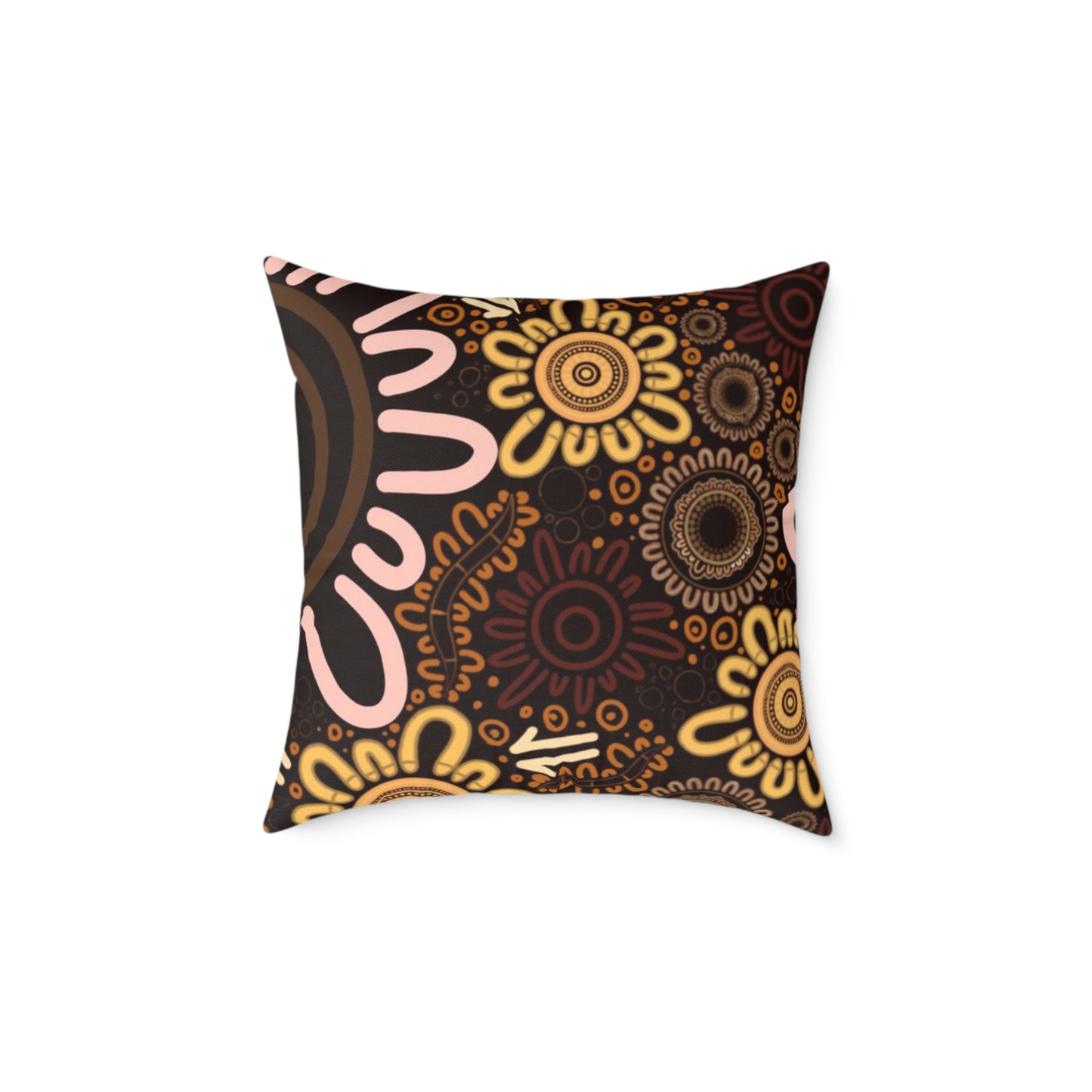 Square Poly Canvas Pillow - Country