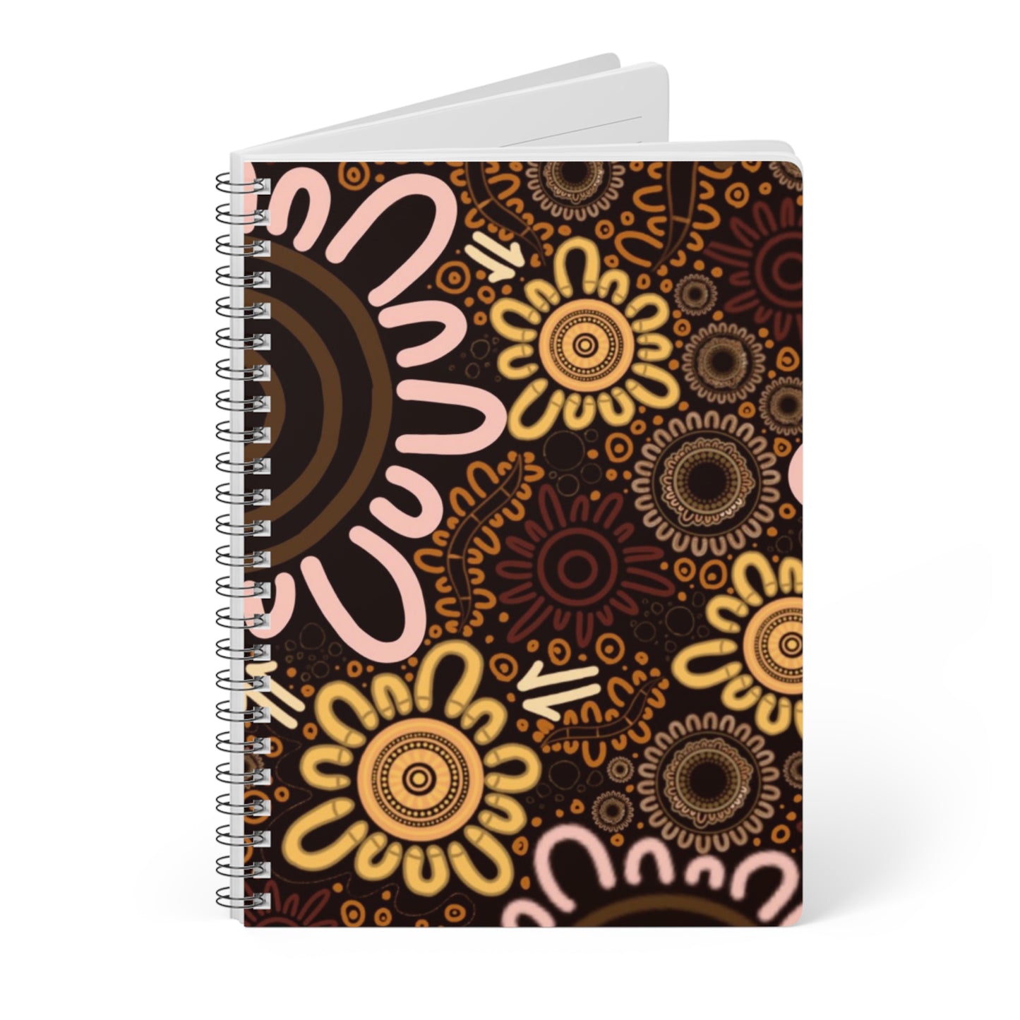 Artistic A5 Wirobound Notebook with Country Design - Perfect for Journaling or Note-Taking