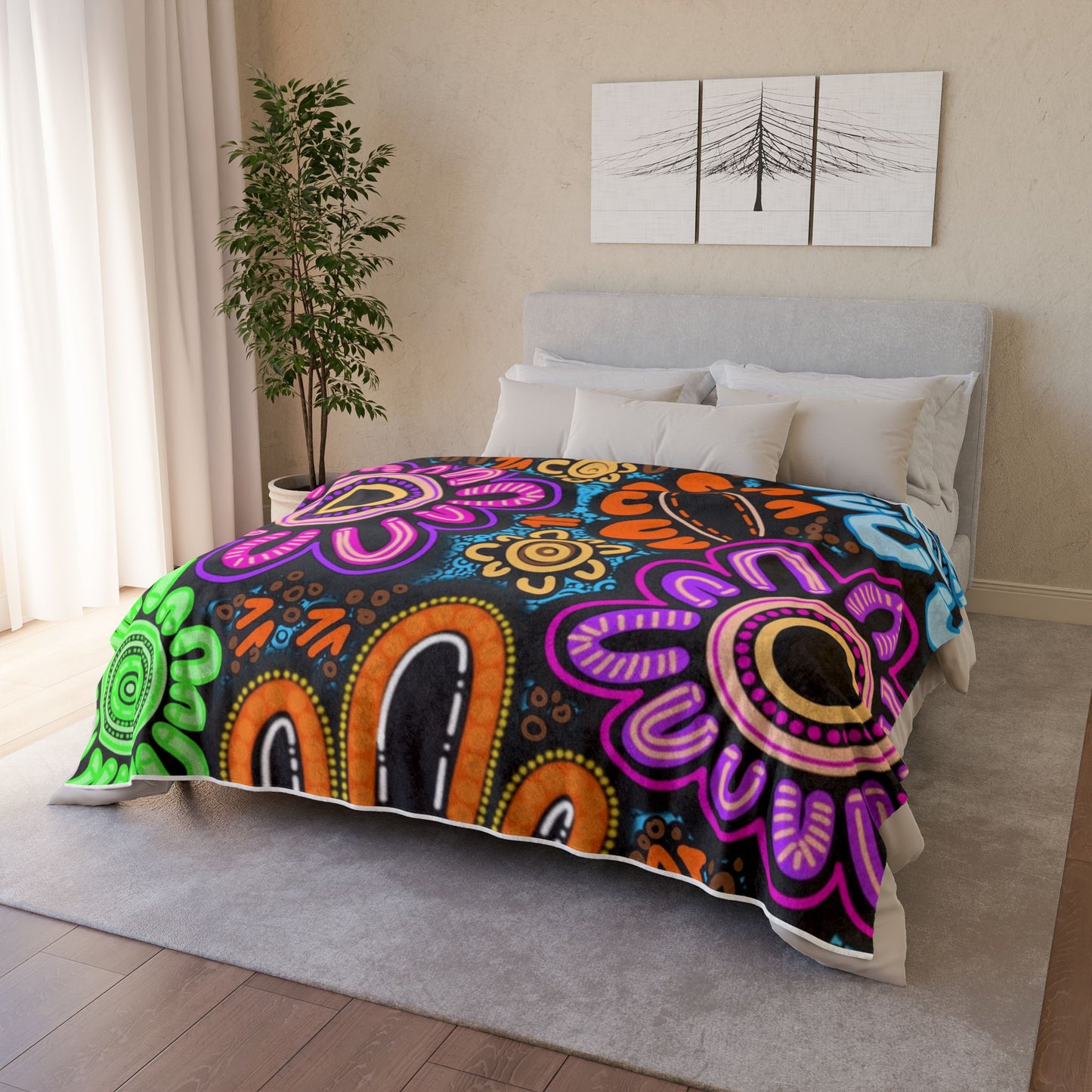 Soft Polyester Blanket - Sacred Cycles
