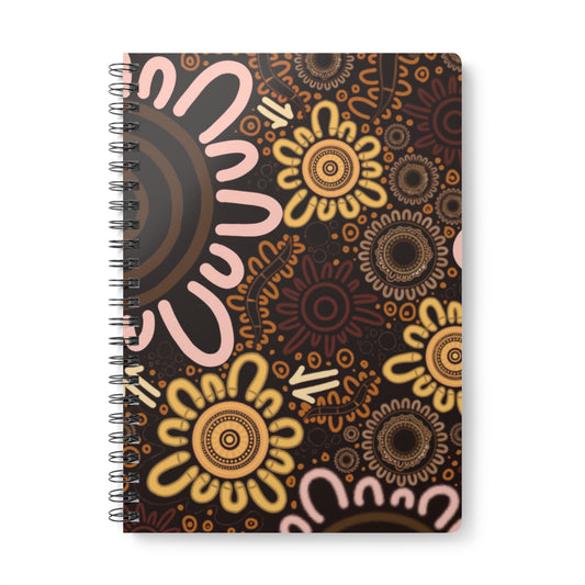 Artistic A5 Wirobound Notebook with Country Design - Perfect for Journaling or Note-Taking