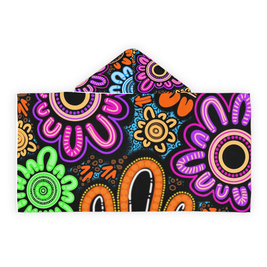 Kids Hooded Towel - Sacred Cycles
