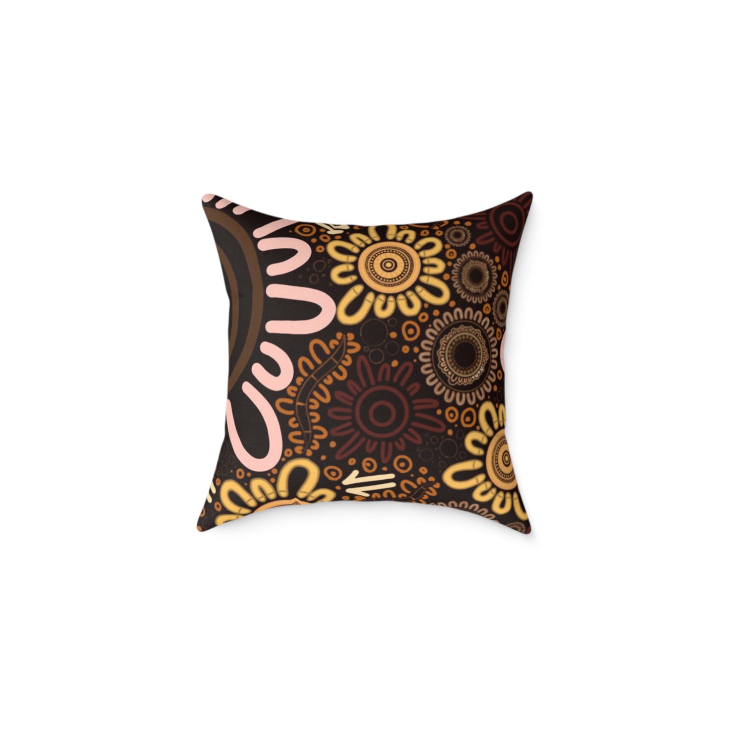 Square Poly Canvas Pillow - Country
