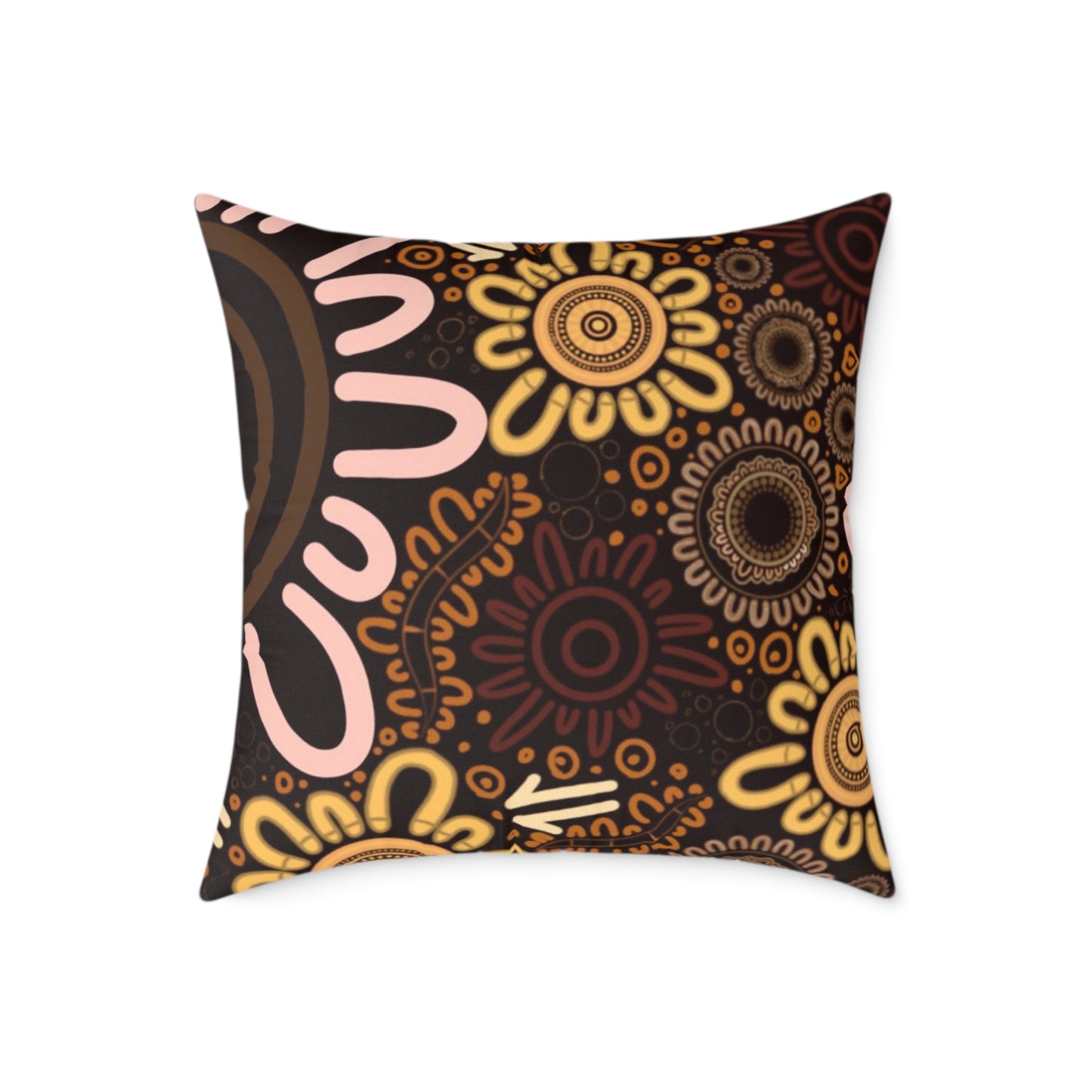 Square Poly Canvas Pillow - Country